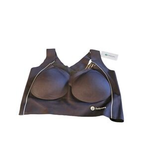 DollyLace Seamless Wireless Sports Bra Black 2XL Molded Cups Activewear New